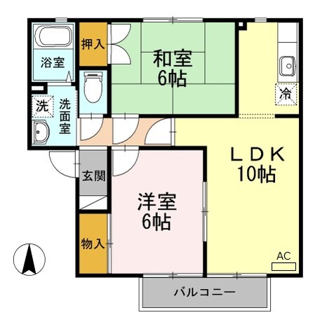 アムール G棟の物件間取画像